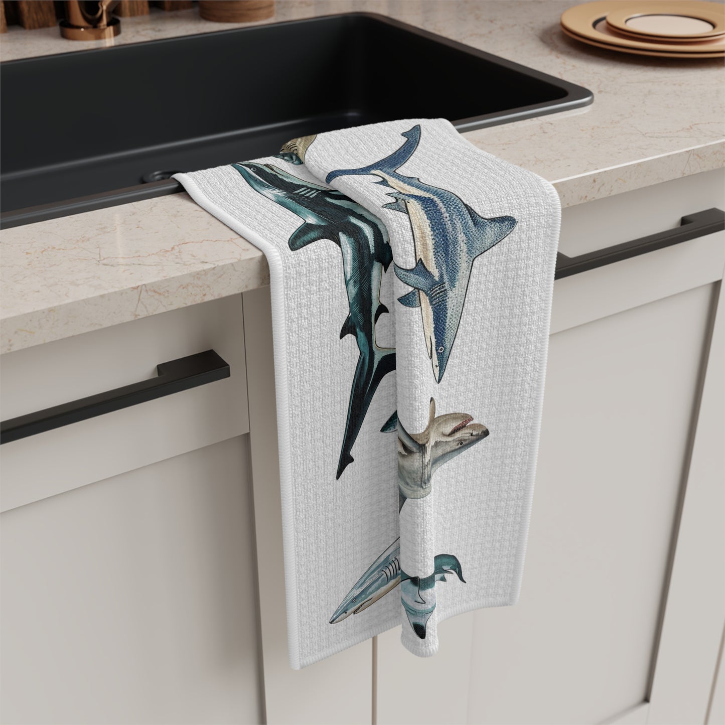 Sharks Tea Towel | Microfiber Tea Towel