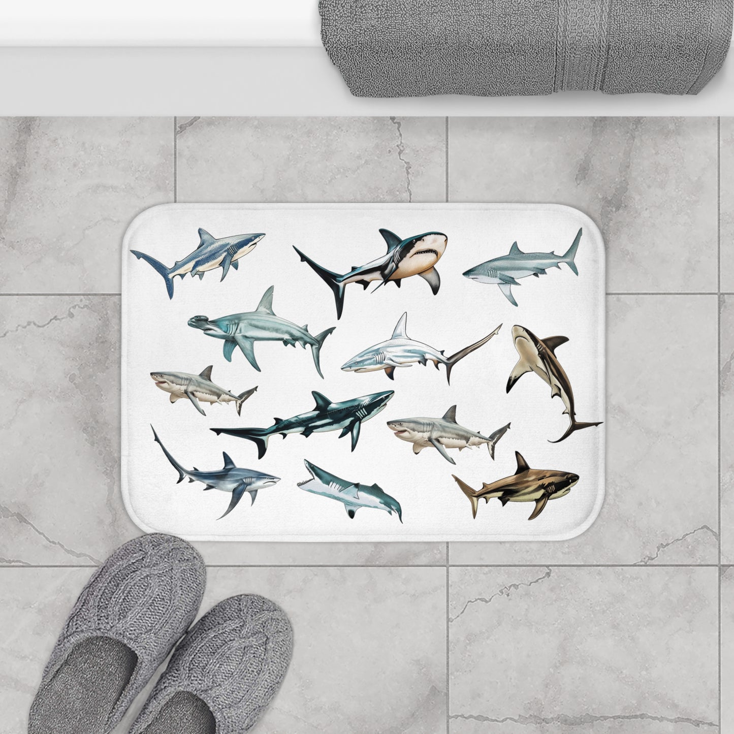 Sharks Bath Mat | Bath Mat