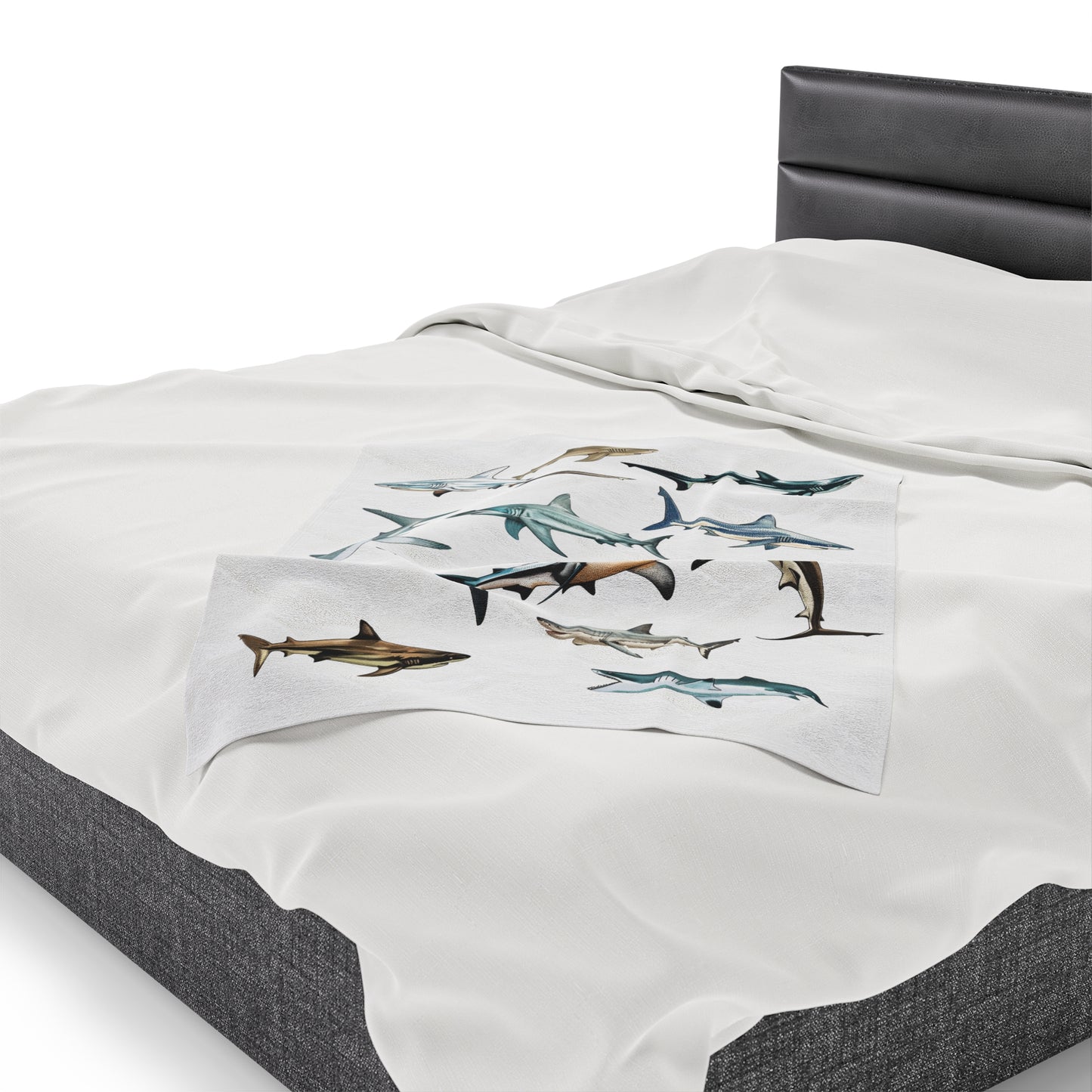 Sharks Blanket | Velveteen Plush Blanket