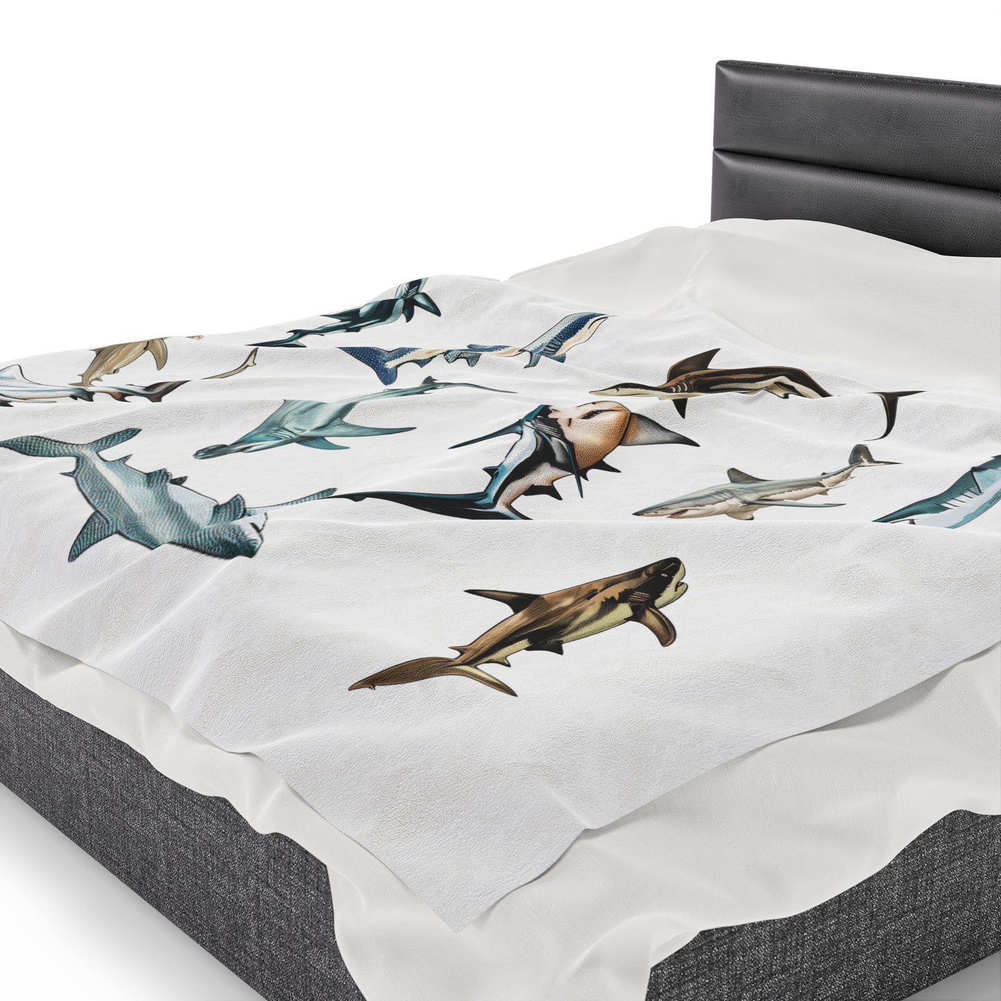 Sharks Blanket | Velveteen Plush Blanket