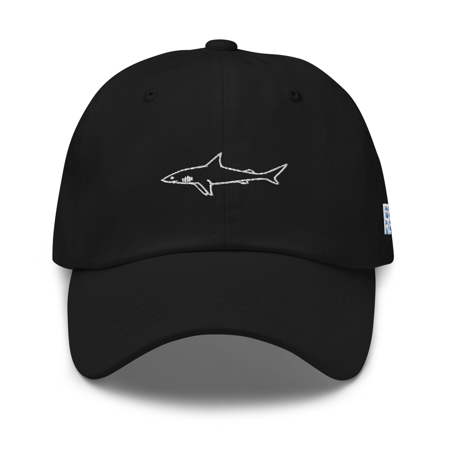 Embroidery Great White Shark Cap | Unisex Cotton Cap