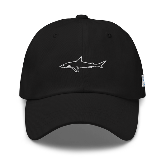 Embroidery Great White Shark Cap | Unisex Cotton Cap