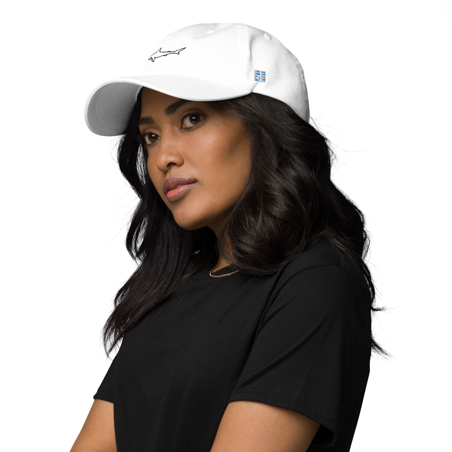 Embroidery Great White Shark Cap | Unisex Cotton Cap