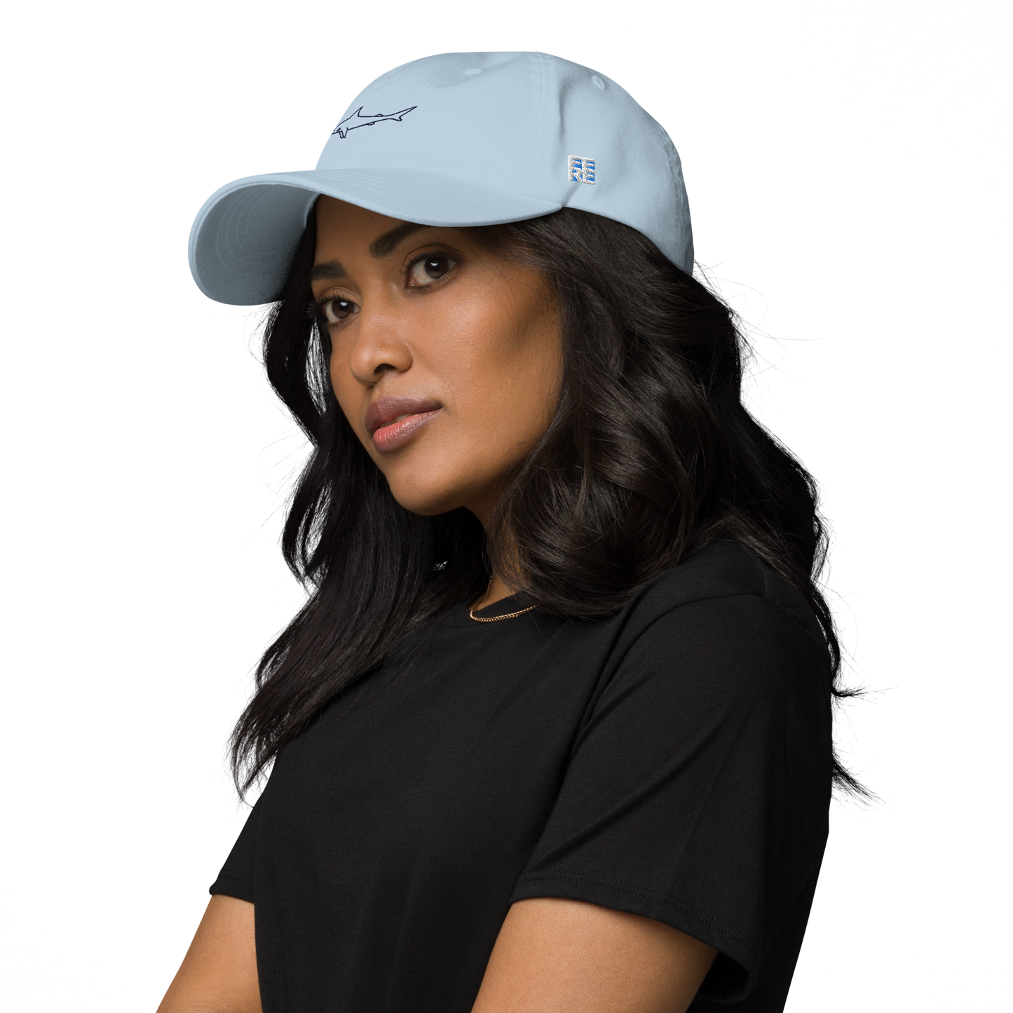 Embroidery Great White Shark Cap | Unisex Cotton Cap