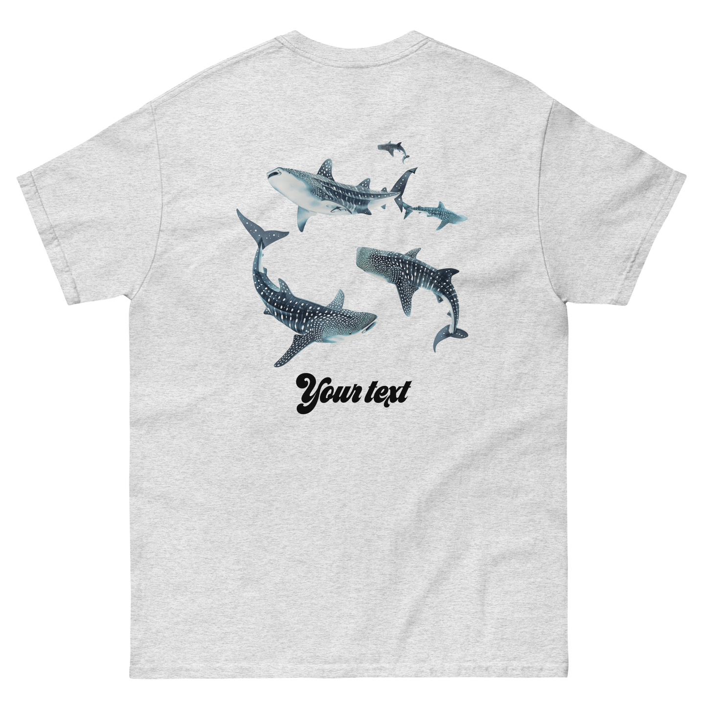 Customised Shark Tee | Unisex Heavy Cotton Tee