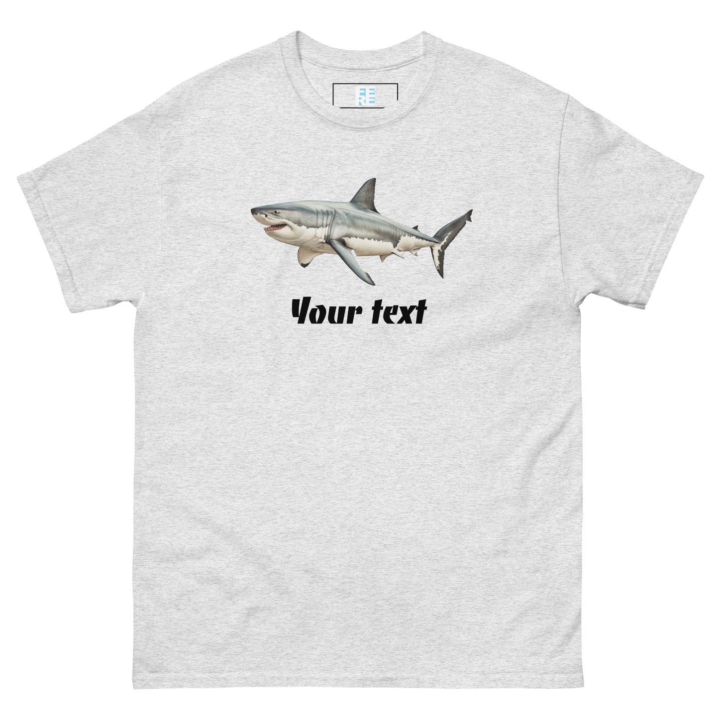 Customised Shark Tee | Unisex Heavy Cotton Tee