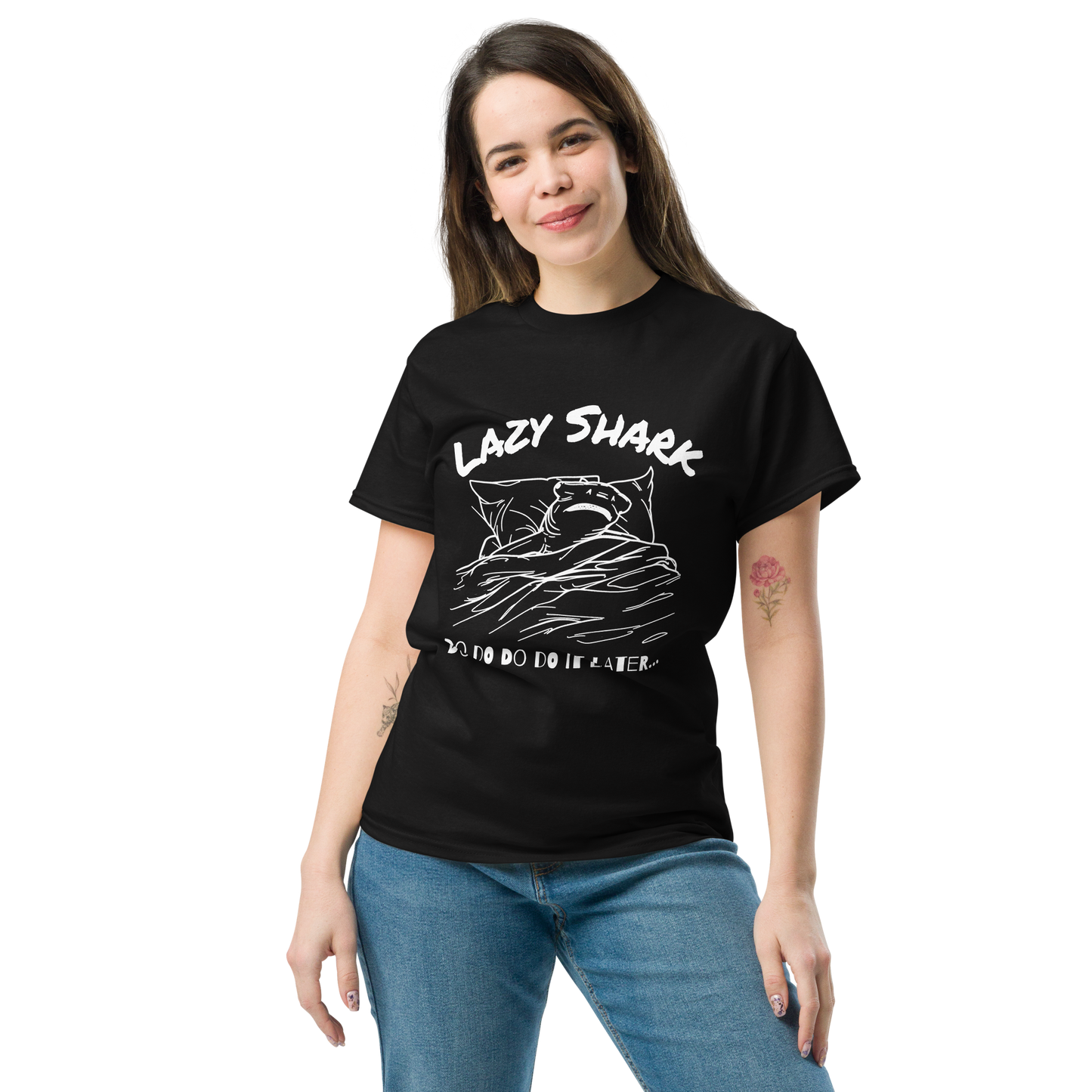 Lazy Hammerhead Shark Tee | Unisex Heavy Cotton Tee