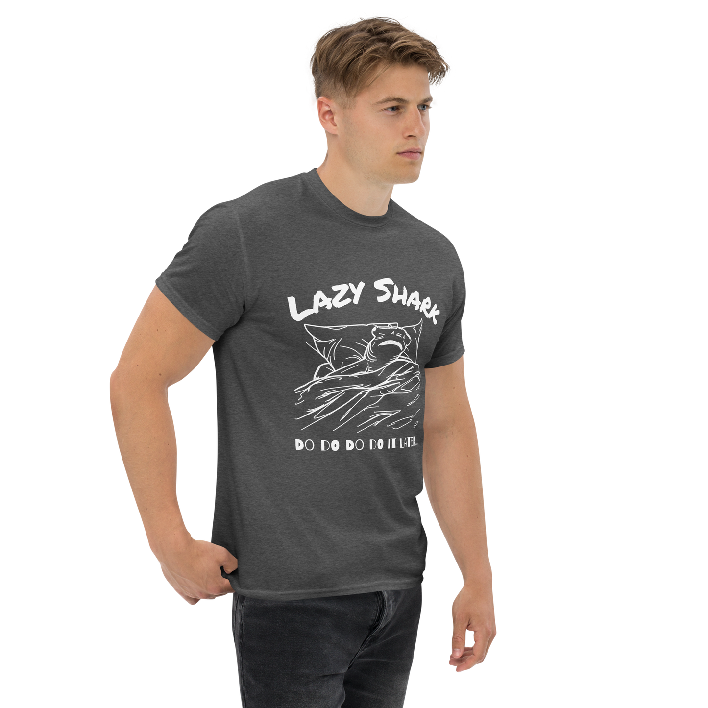 Lazy Hammerhead Shark Tee | Unisex Heavy Cotton Tee