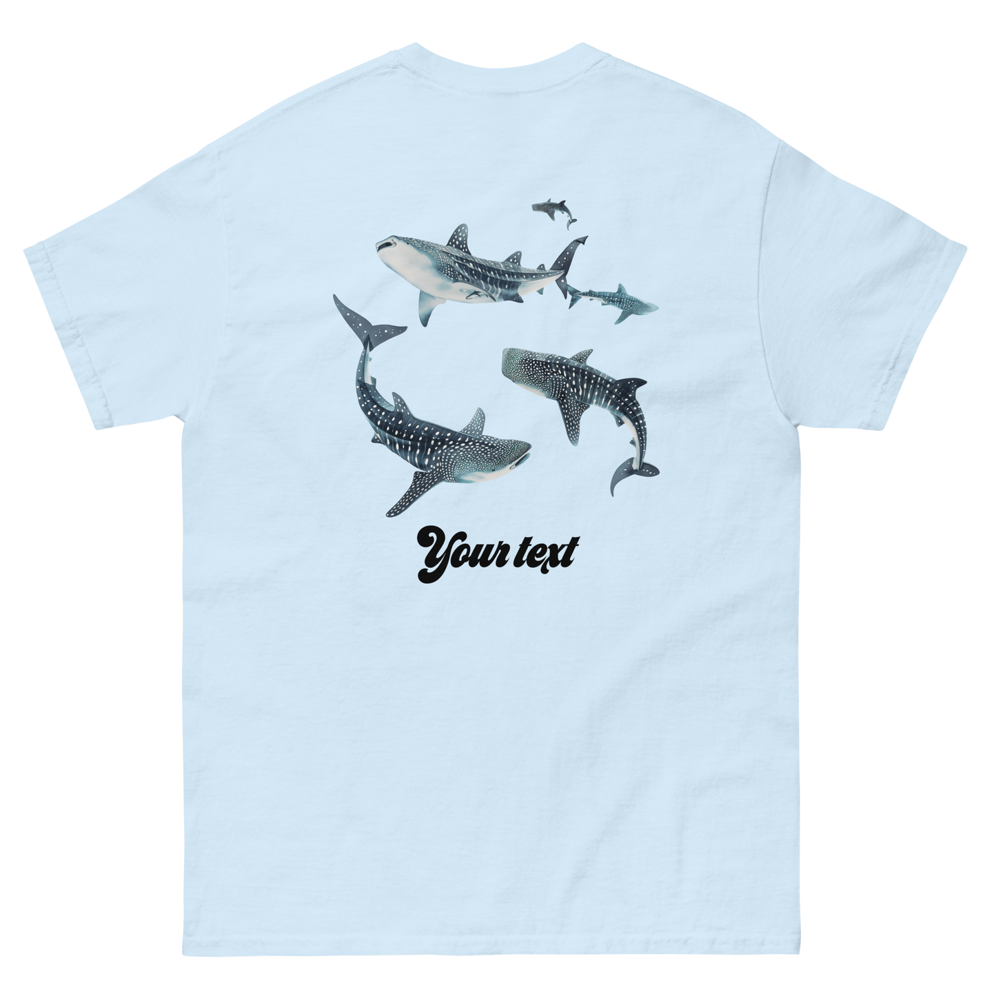 Customised Shark Tee | Unisex Heavy Cotton Tee