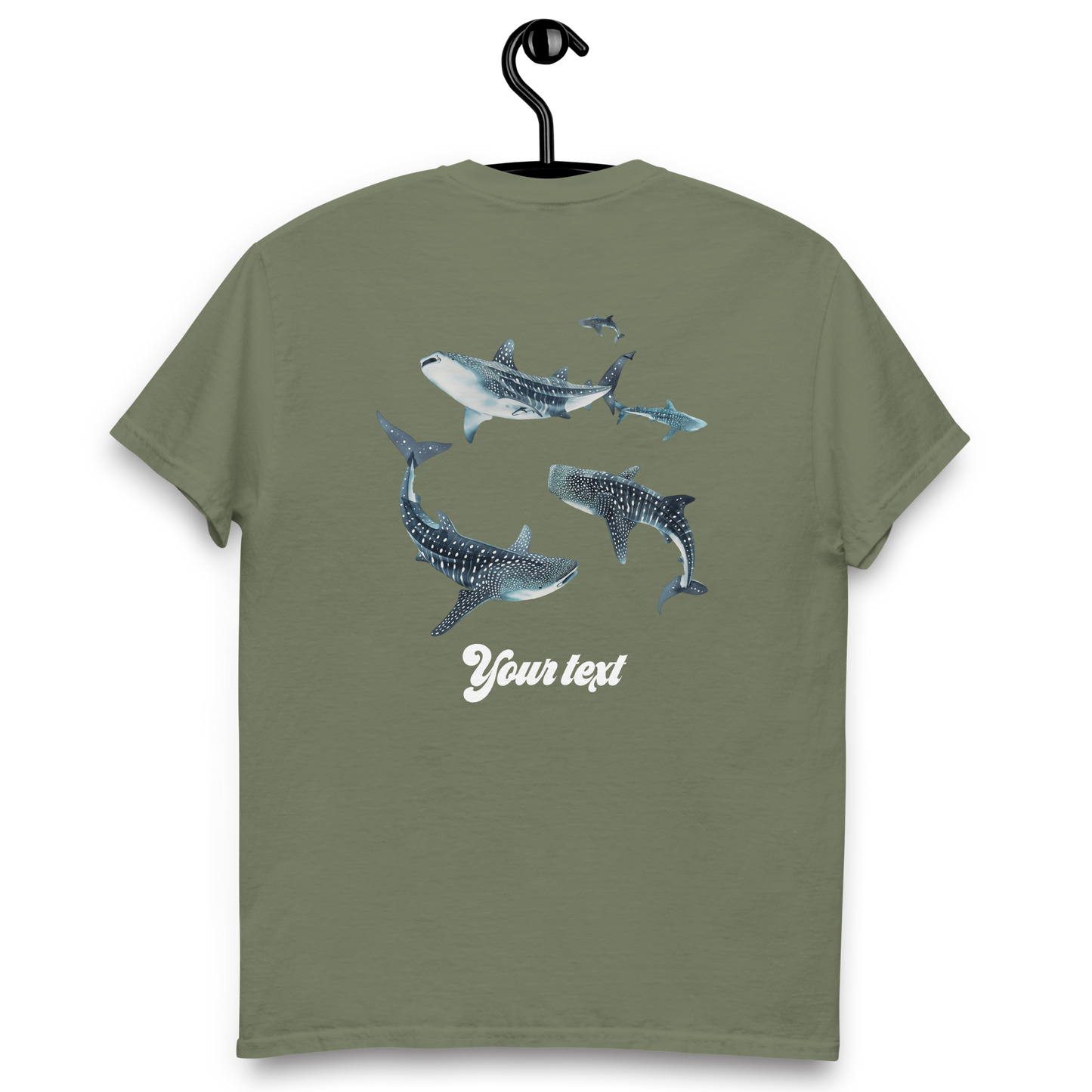 Customised Shark Tee | Unisex Heavy Cotton Tee