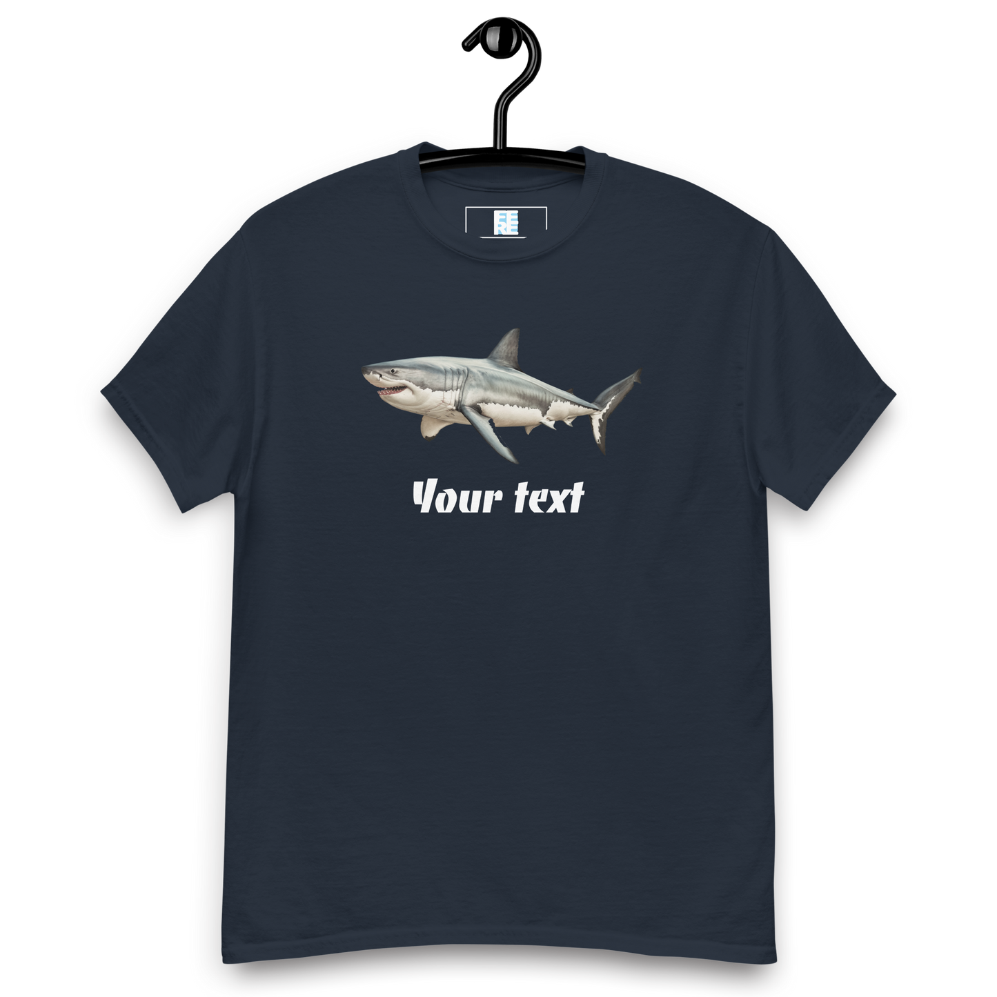 Customised Shark Tee | Unisex Heavy Cotton Tee