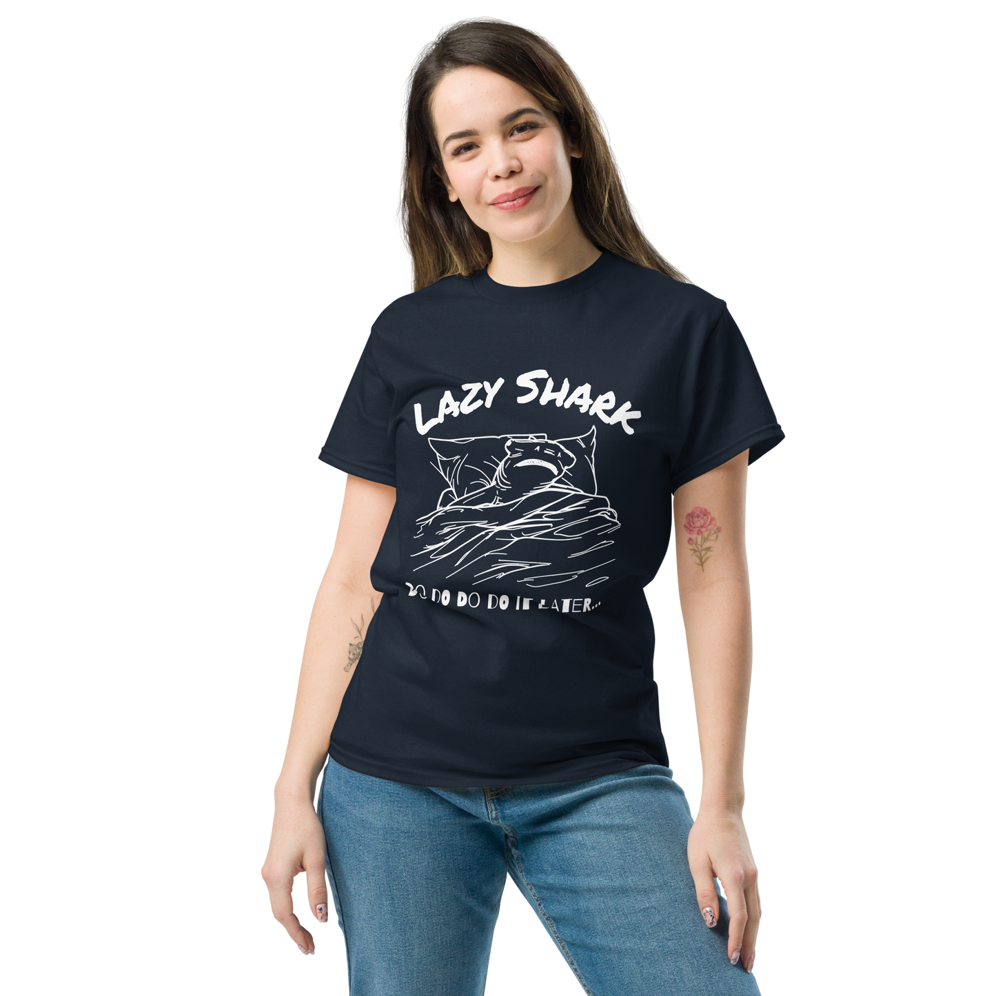 Lazy Hammerhead Shark Tee | Unisex Heavy Cotton Tee