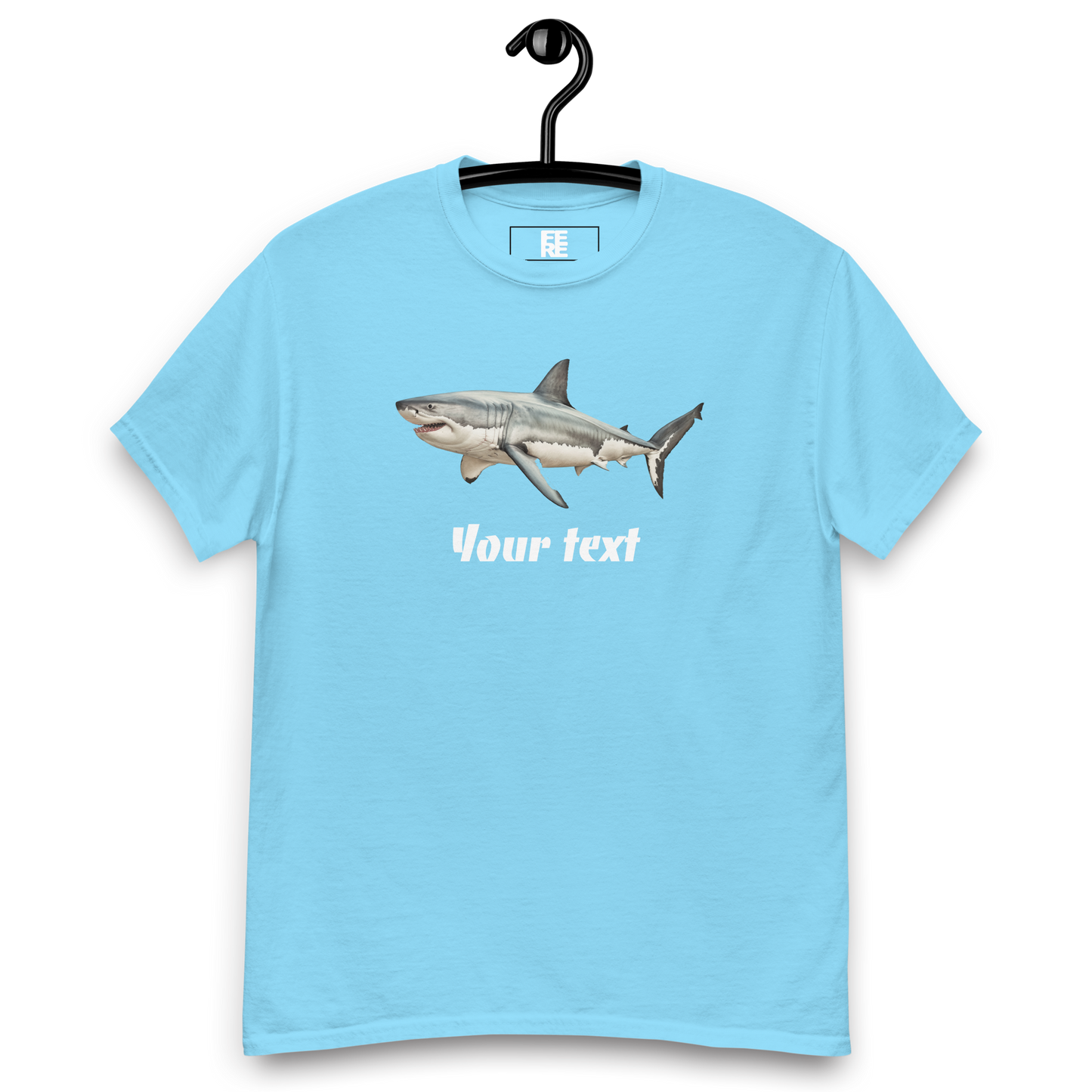 Customised Shark Tee | Unisex Heavy Cotton Tee