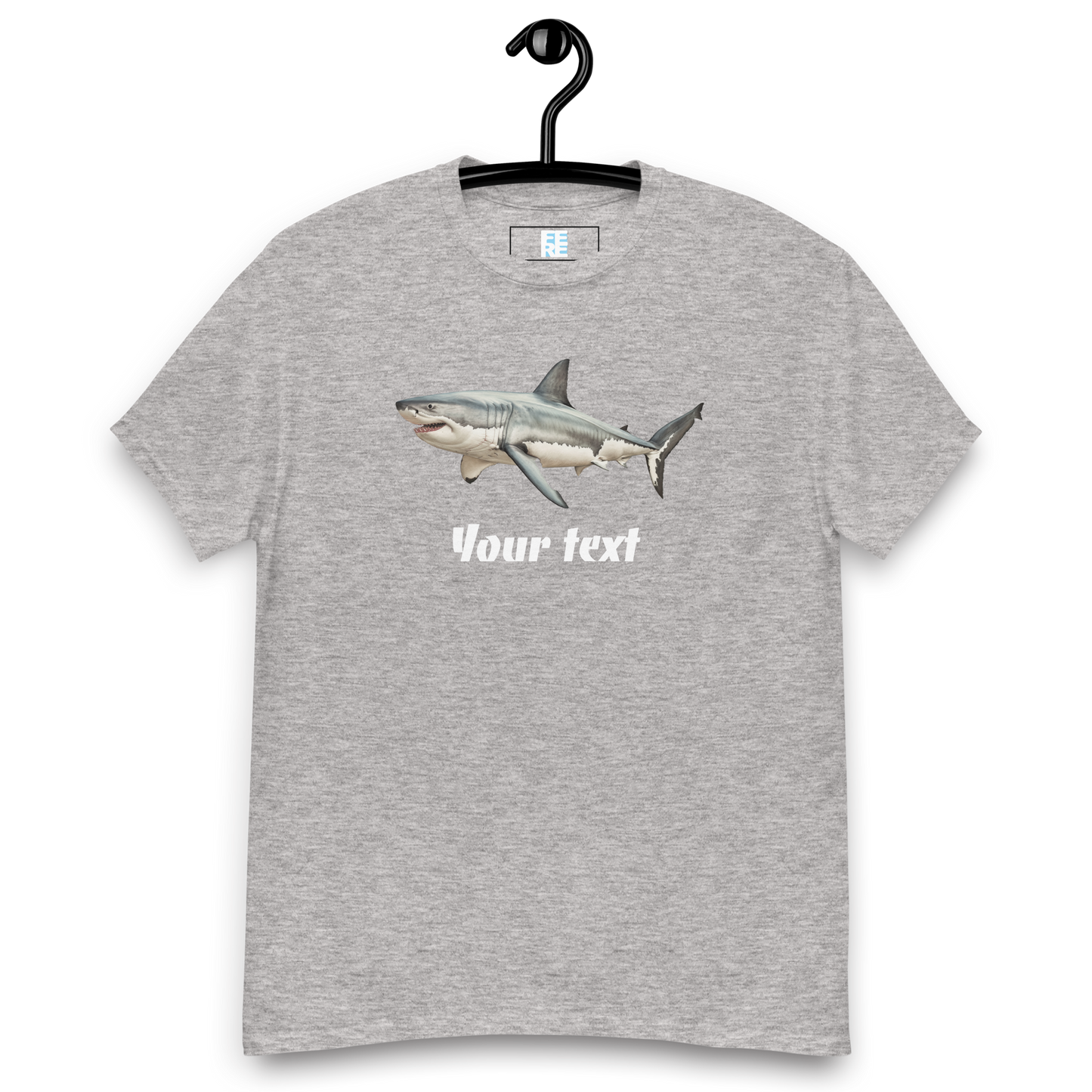 Customised Shark Tee | Unisex Heavy Cotton Tee