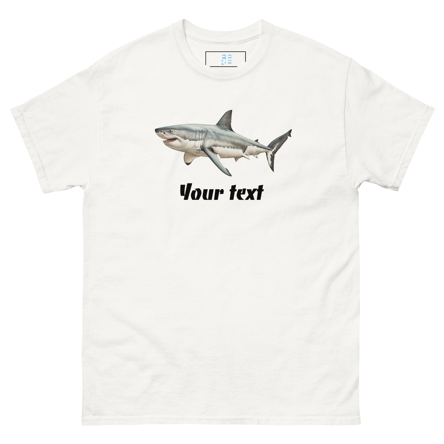 Customised Shark Tee | Unisex Heavy Cotton Tee